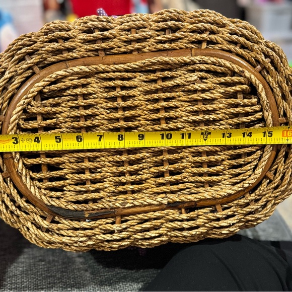 Woven Basket with Purple Lining & accent - Picture 13 of 16